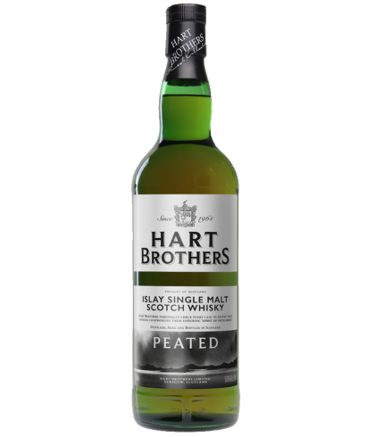 Fles Hart Brothers Islay Single Malt Peated, single malt whisky, op voorraad bij slijterij t Bockje in Bathmen