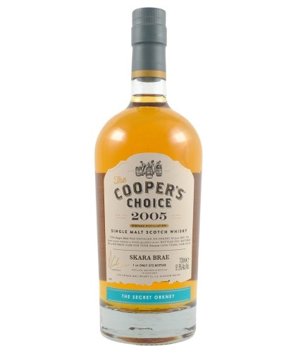 Fles Cooper’s Choice Skara Brae 16 Years Old 2005, single malt whisky, op voorraad bij slijterij t Bockje in Bathmen