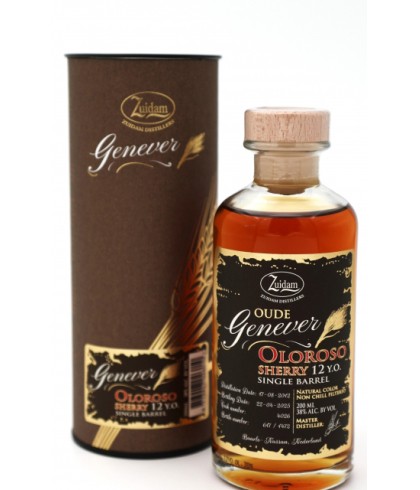 Zuidam Genever Oloroso Sherry 12 Years Old - 200 ml, jenever bij slijterij t Bockje in Bathmen
