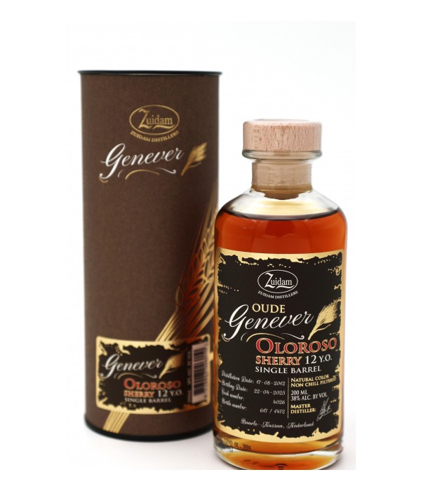 Zuidam Genever Oloroso Sherry 12 Years Old – 200 ml bij t Bockje in Bathmen