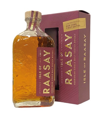 Fles Isle of Raasay Dun Cana, Schotse single malt van het eiland Raasay, op voorraad bij slijterij t Bockje in Bathmen
