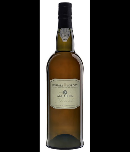 Fles Cossart Gordon 5 Years Old Sercial Madeira, madeira uit Portugal, op voorraad bij slijterij t Bockje in Bathmen