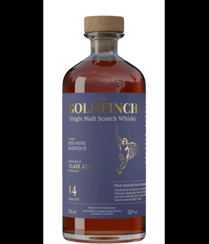 Fles Goldfinch Wine Blair Athol 14 Years Old, single malt whisky, op voorraad bij slijterij t Bockje in Bathmen
