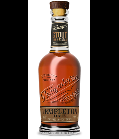Fles Templeton Rye Stout Cask Finish, Amerikaanse roggewhiskey, op voorraad bij slijterij t Bockje in Bathmen
