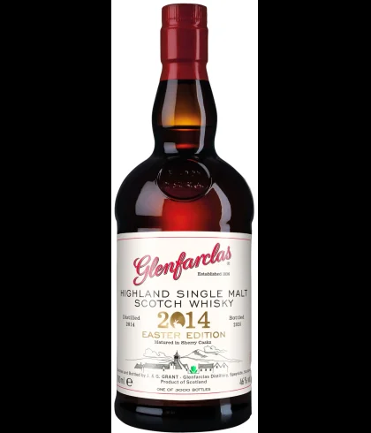 Fles Glenfarclas Easter Edition 2014/2025, single malt whisky, op voorraad bij slijterij t Bockje in Bathmen