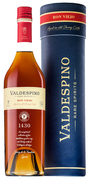 Fles Valdespino Ron Viejo Very Old Rum, rum, op voorraad bij slijterij ’t Bockje in Bathmen