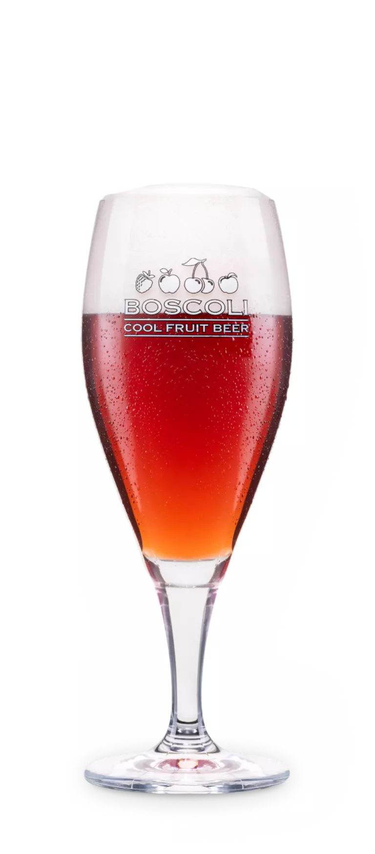 Glas Boscoli Cool Fruit Beer Voetglas van Boscoli, op voorraad bij slijterij ’t Bockje in Bathmen