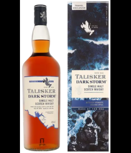 Fles Talisker Dark Storm, single malt whisky van het eiland Skye, op voorraad bij slijterij t Bockje in Bathmen