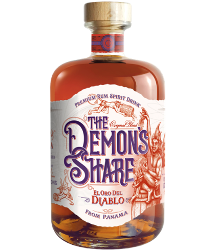 Fles Demon's Share Rum, rum, op voorraad bij slijterij t Bockje in Bathmen