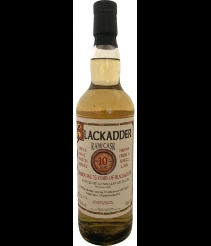 Fles Blackadder Glendullan 2010 10 Years Old, single malt whisky, op voorraad bij slijterij t Bockje in Bathmen