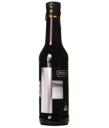Fles Põhjala Mad Scientist Titaan BA Barleywine, bier van Pohjala, bij slijterij t Bockje in Bathmen