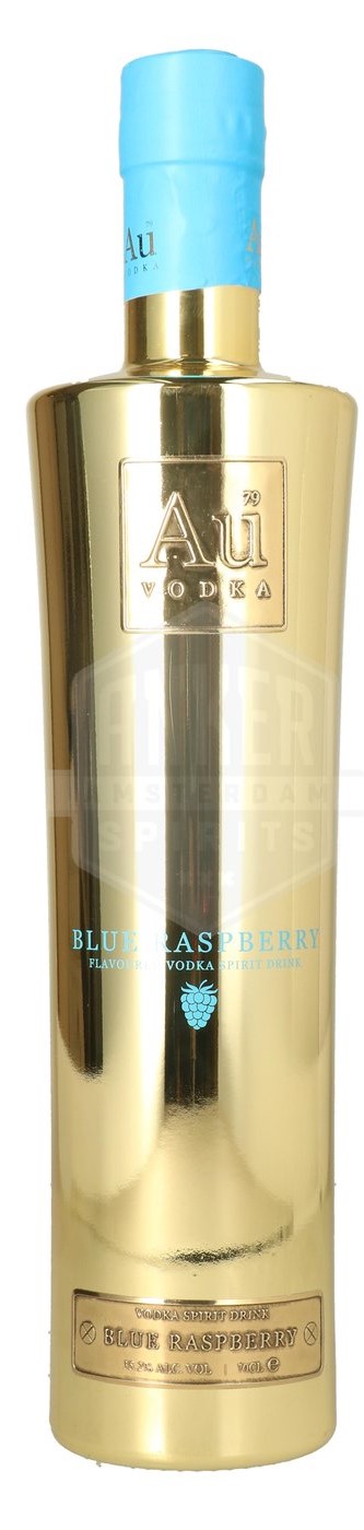 Wodka Au Vodka Blue Raspberry, bij slijterij ’t Bockje in Bathmen