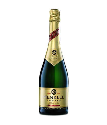 Fles Henkell Trocken, wijn op voorraad bij slijterij t Bockje in Bathmen