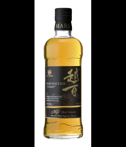 Fles Mars Maltage Cosmo Blended Malt Japanese Whisky, whisky, op voorraad bij slijterij ’t Bockje in Bathmen