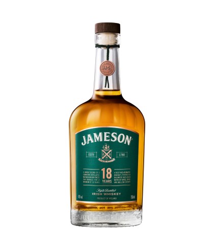 Fles Iers whiskey van Jameson, op voorraad bij slijterij t Bockje in Bathmen