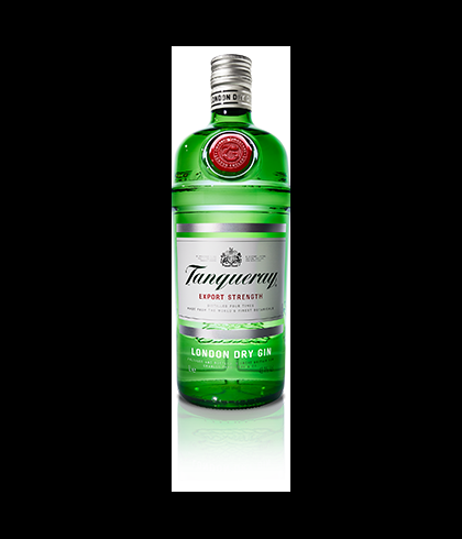 Fles Tanqueray London Dry Gin, gin, op voorraad bij slijterij t Bockje in Bathmen