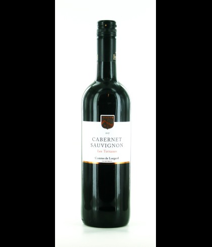 Fles Lorgeril Terrasses Cabernet Sauvignon, wijn op voorraad bij slijterij t Bockje in Bathmen
