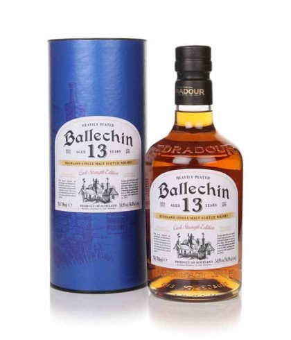 Fles Ballechin 13 Years Old Cask Strength, single malt whisky, op voorraad bij slijterij t Bockje in Bathmen