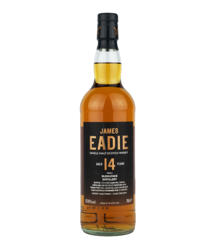 Fles James Eadie Glenlossie 14 Years Old, single malt whisky, op voorraad bij slijterij t Bockje in Bathmen