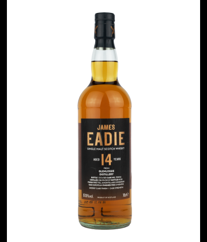 Fles James Eadie Glenlossie 14 Years Old, single malt whisky, op voorraad bij slijterij t Bockje in Bathmen