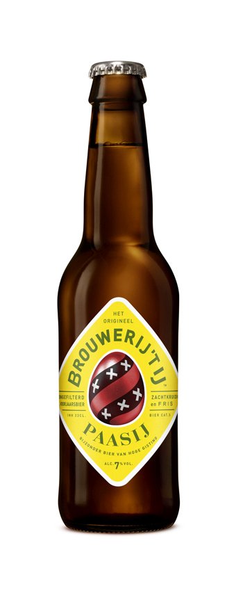 Fles Brouwerij 't IJ Paasij, bier van Brouwerij 't IJ, op voorraad bij slijterij t Bockje in Bathmen