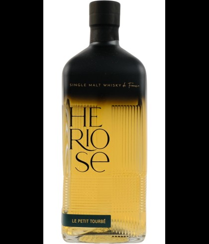 Fles Heriose Le Petit Tourbé, whisky, op voorraad bij slijterij t Bockje in Bathmen