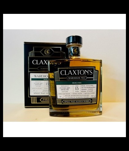 Fles Claxton&rsquo;s Warehouse Fettercairn 13 Years Old, single malt whisky, op voorraad bij slijterij t Bockje in Bathmen