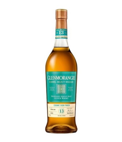 Fles Glenmorangie 13 Years Old Cognac Cask Finish, single malt whisky, op voorraad bij slijterij t Bockje in Bathmen