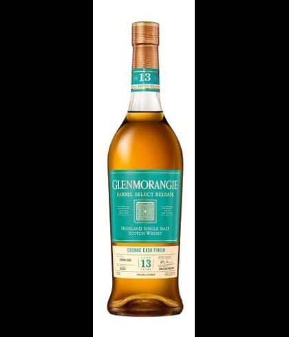 Fles Glenmorangie 13 Years Old Cognac Cask Finish, single malt whisky, op voorraad bij slijterij t Bockje in Bathmen
