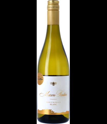 Fles Maison Taulier Blanc, wijn op voorraad bij slijterij t Bockje in Bathmen