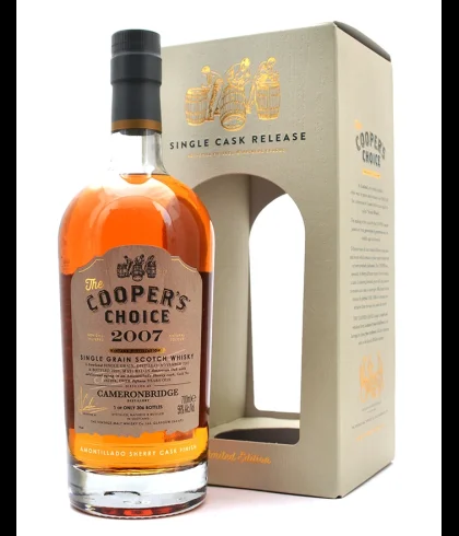 Fles Cooper&rsquo;s Choice Cameronbridge 16 Years Old 2007, single malt whisky, op voorraad bij slijterij t Bockje in Bathmen