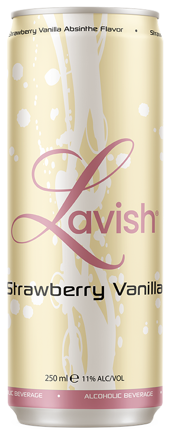 Pre-mix Lavish Strawberry Vanilla Absinthe van Lavish, op voorraad bij slijterij ’t Bockje in Bathmen