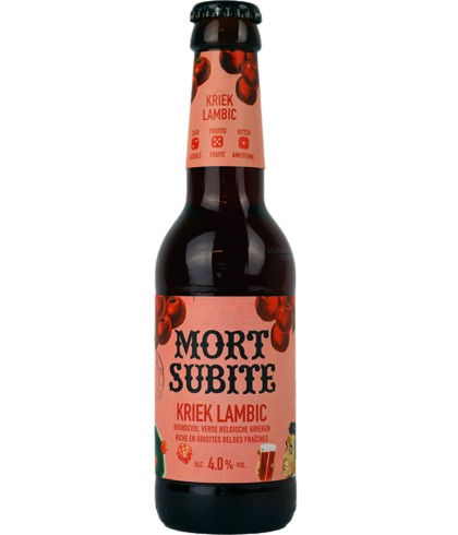 Mort Subite Kriek Lambic, bier bij slijterij t Bockje in Bathmen