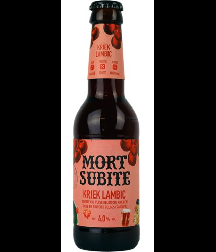 Mort Subite Kriek Lambic, bier bij slijterij t Bockje in Bathmen