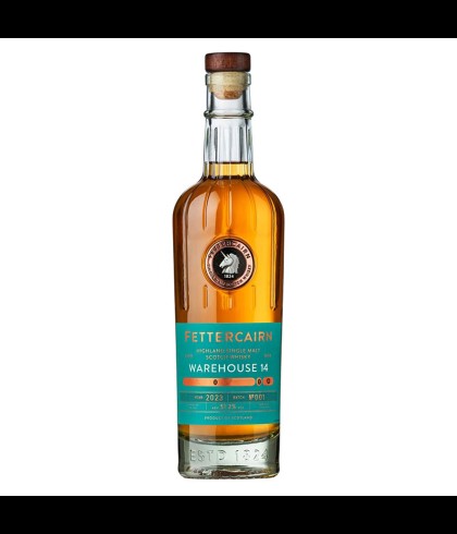 Fles Fettercairn Warehouse 14, single malt whisky, op voorraad bij slijterij t Bockje in Bathmen