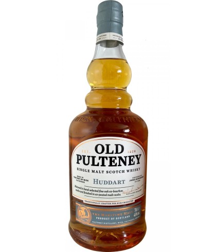 Fles Old Pulteney Huddart, Schotse Highland single malt uit Wick, op voorraad bij slijterij ’t Bockje in Bathmen
