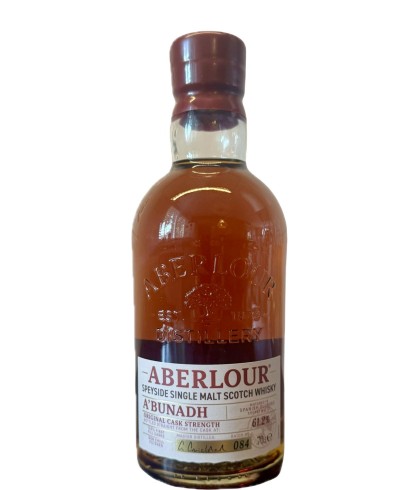 Fles Aberlour A’bunadh Batch #84, Speyside single malt whisky, op voorraad bij slijterij t Bockje in Bathmen