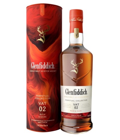 Fles Glenfiddich Perpetual Collection Vat 02, single malt whisky, op voorraad bij slijterij t Bockje in Bathmen