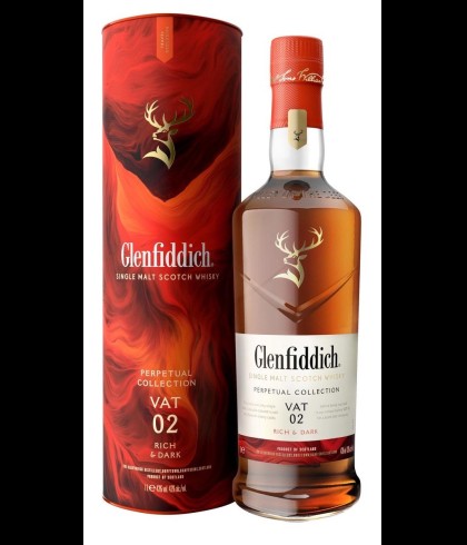 Fles Glenfiddich Perpetual Collection Vat 02, single malt whisky, op voorraad bij slijterij t Bockje in Bathmen