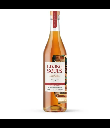 Fles whisky van bottelaar Living Souls, op voorraad bij slijterij t Bockje in Bathmen