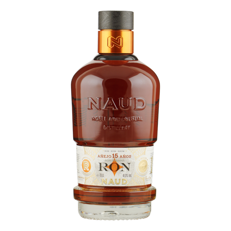 Fles Naud Ron Panama Añejo 15 Años, rum, bij slijterij ’t Bockje in Bathmen