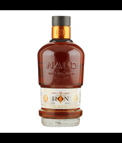 Fles Naud Ron Panama Añejo 15 Años, rum, op voorraad bij slijterij t Bockje in Bathmen
