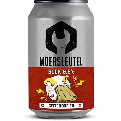 Fles Moersleutel Geitenbreier Bock, bier van Moersleutel, op voorraad bij slijterij ’t Bockje in Bathmen
