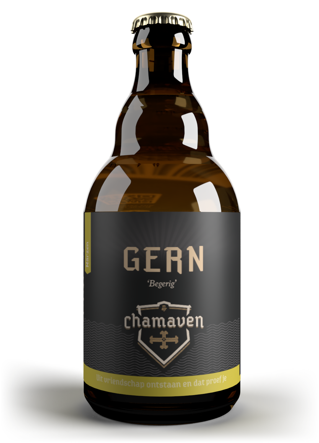 Fles Brouwerij Chamaven Gern Märzen, bier van Brouwerij Chamaven, op voorraad bij slijterij t Bockje in Bathmen