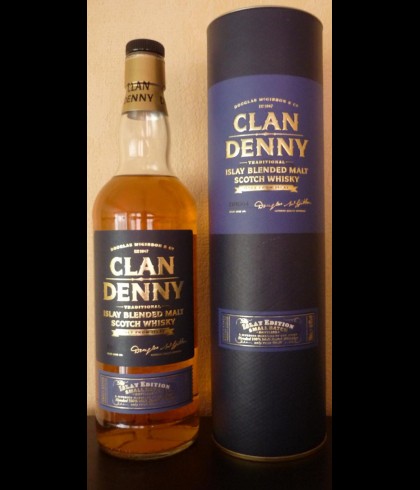 Fles Clan Denny Traditional Islay Blended Malt, whisky, op voorraad bij slijterij t Bockje in Bathmen