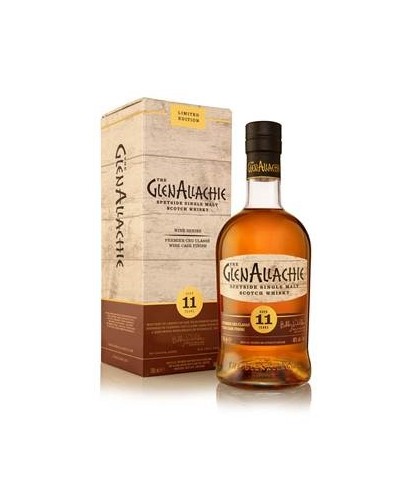 Fles GlenAllachie 11Y Premier Cru Classé, single malt whisky, op voorraad bij slijterij t Bockje in Bathmen