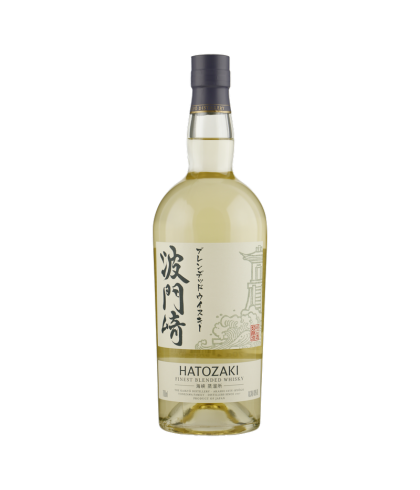 Fles Hatozaki Japanese Blended Whisky, single malt whisky, op voorraad bij slijterij t Bockje in Bathmen