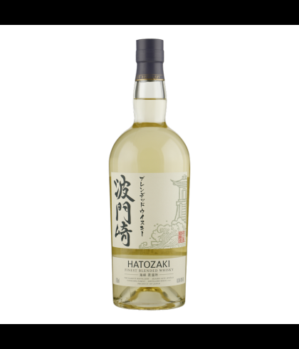 Fles Hatozaki Japanese Blended Whisky, single malt whisky, op voorraad bij slijterij t Bockje in Bathmen
