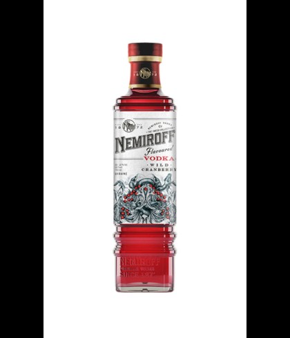 Fles Nemiroff Vodka Wild Cranberry, wodka, op voorraad bij slijterij t Bockje in Bathmen