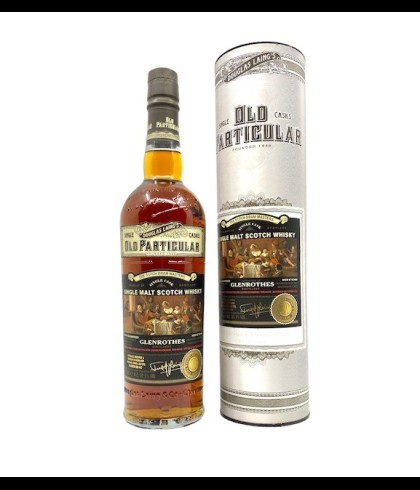 Fles Old Particular Glenrothes Dutch Dram Masters, Schots enkel vat van bottelaar Old Particular, op voorraad bij slijterij t Bockje in Bathmen